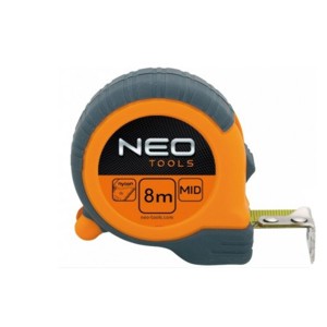 Рулетка NEO Tools 8 м х 25 мм магнитная с нейлоновым покрытием